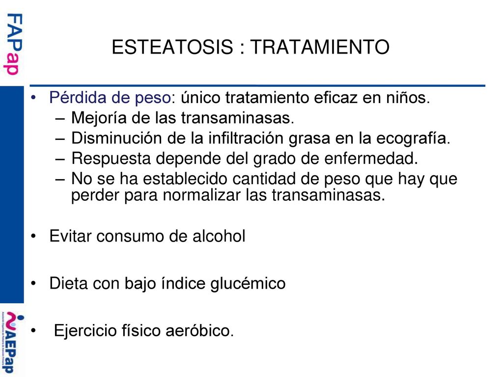 Dieta para esteatosis hepatica difusa letra
